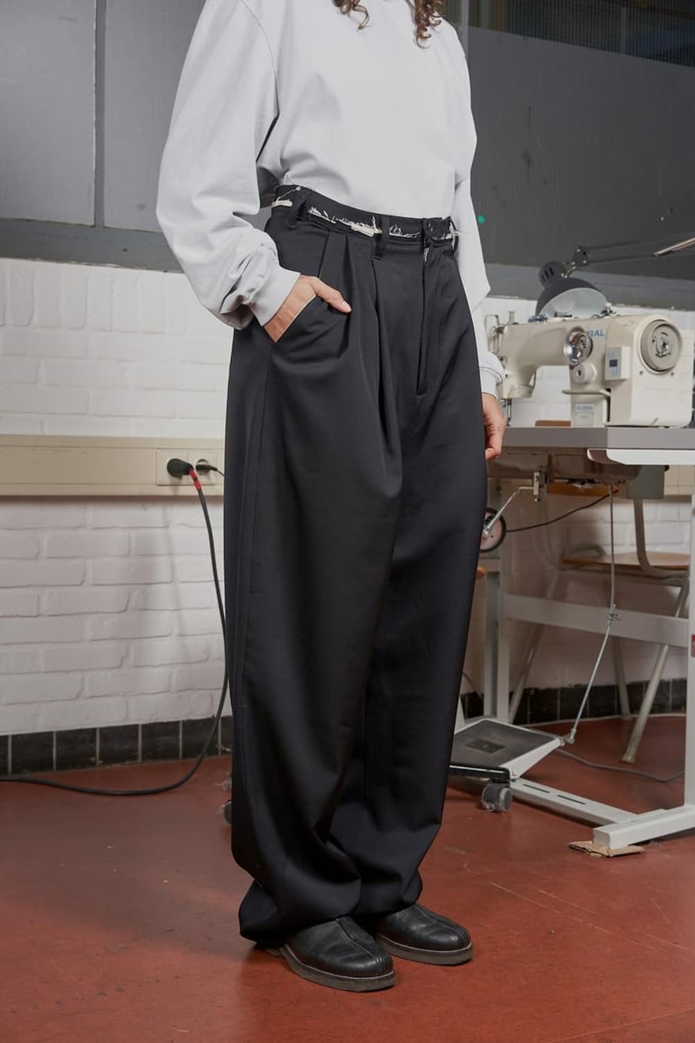 카미엘 포트젠스 XXL 수트 팬츠 블랙 M사이즈 상품이미지5