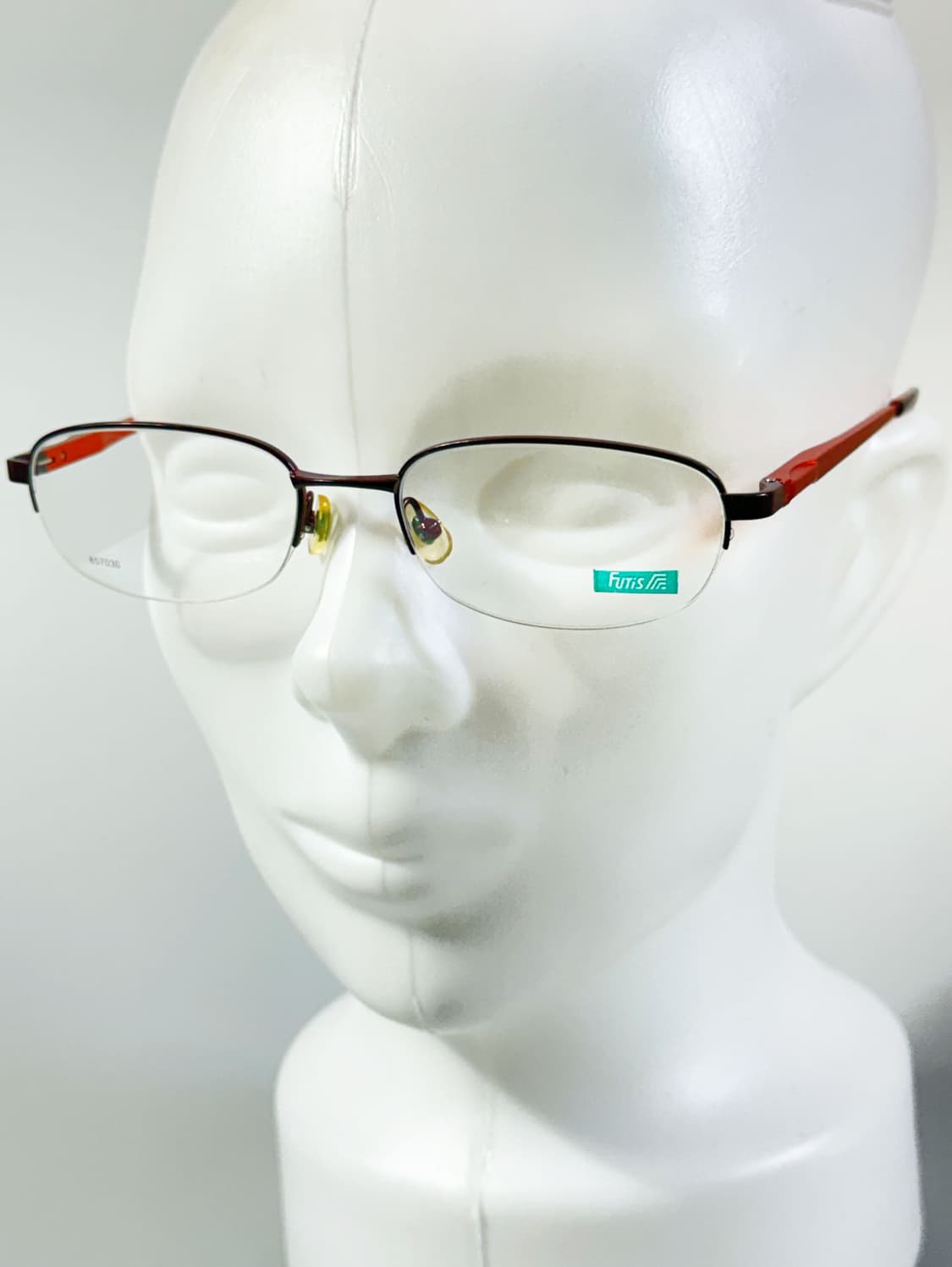 90s FUTIS 스퀘어 반무테 프레임 빈티지 안경 상품이미지8