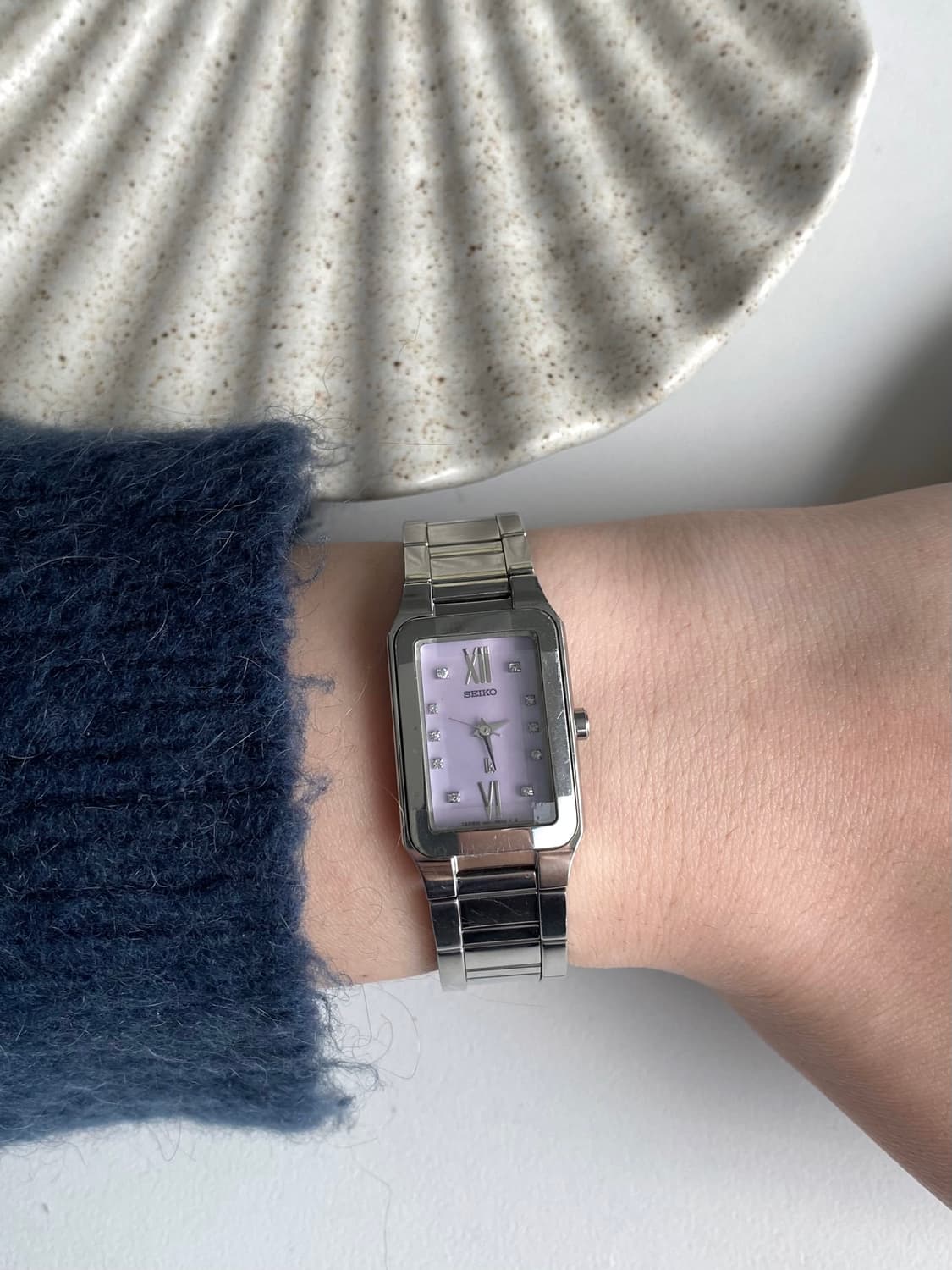 Seiko 세이코 lk 루키아 스퀘어 큐빅 쿼츠 퍼플 상품이미지8