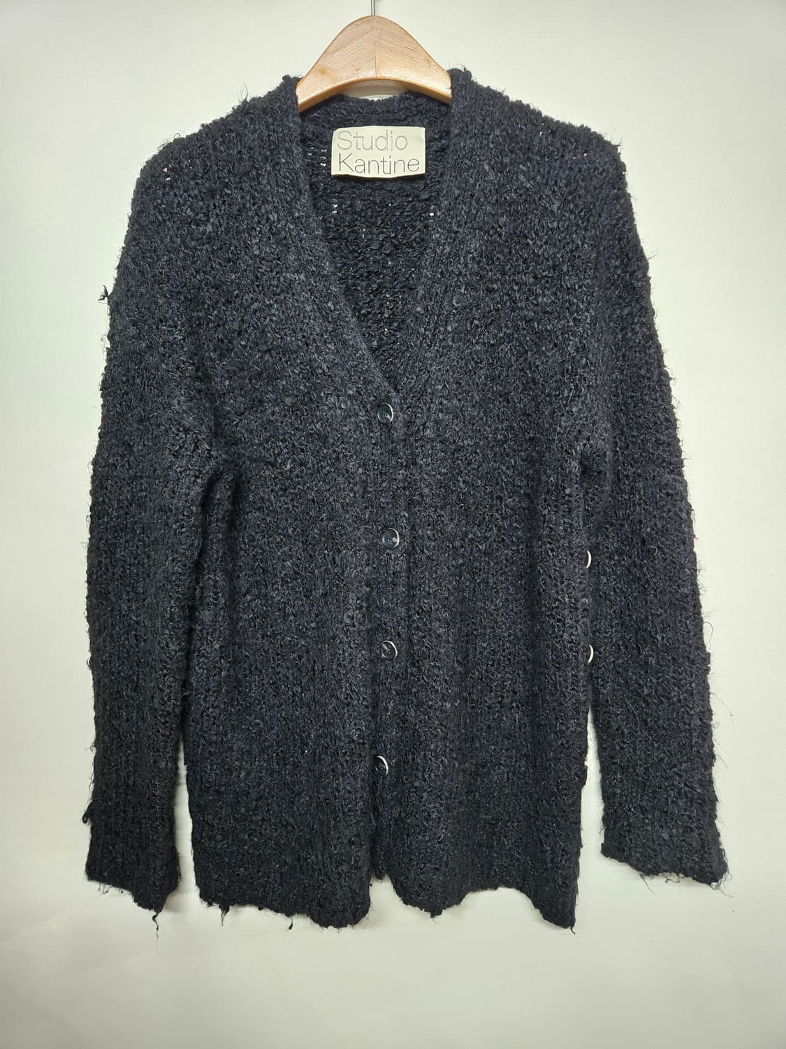Studio Kantine 스튜디오 칸틴 부클  블랙 가디건 여 free 상품이미지1
