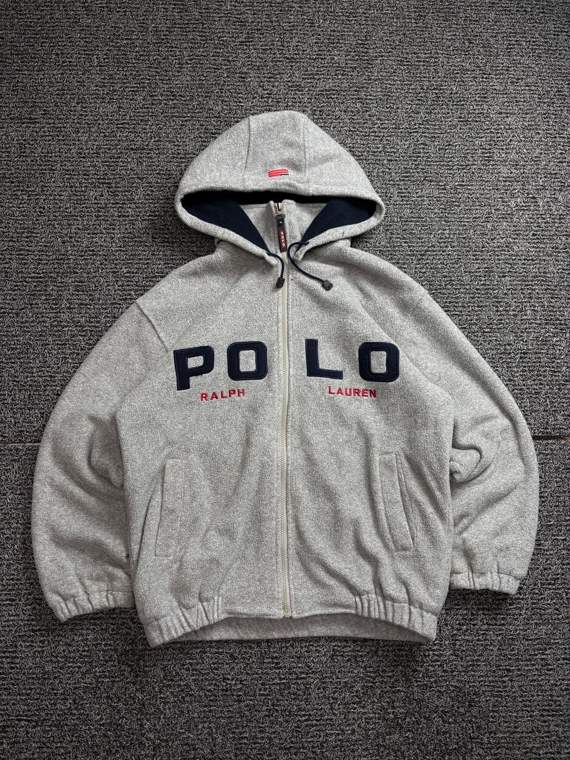 폴로 랄프로렌 성조기 빅로고 박시핏 후드 플리스 자켓 2128 상품이미지2