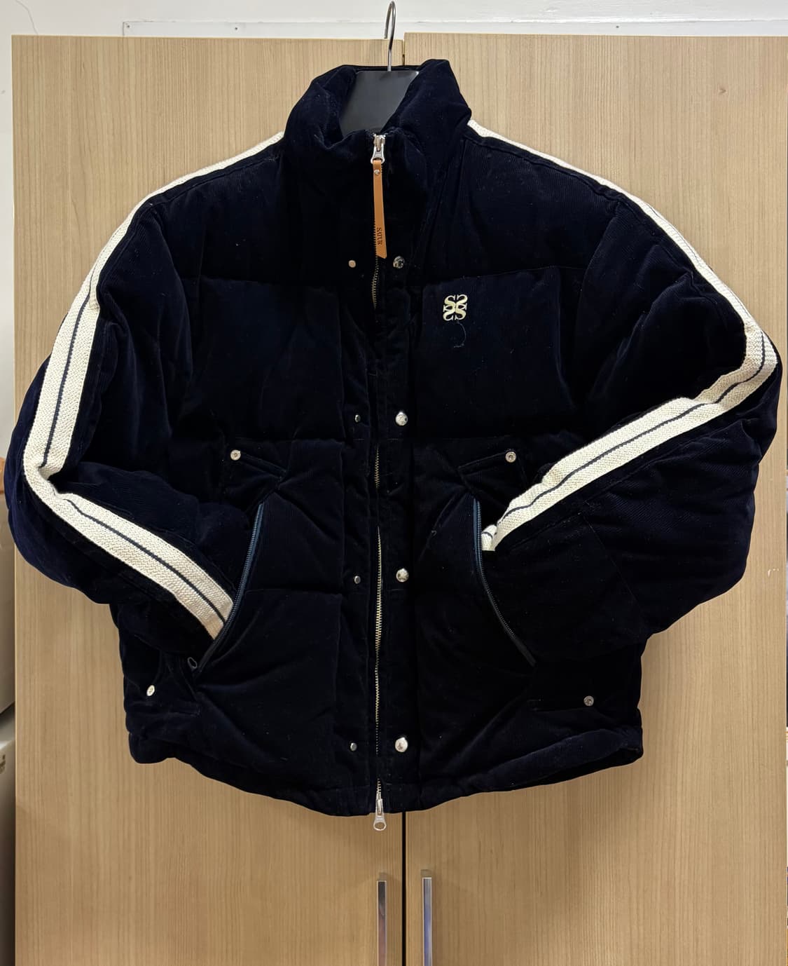 세터 로턴 코듀로이 덕다운 패딩 네이비 새상품급 S 상품이미지1