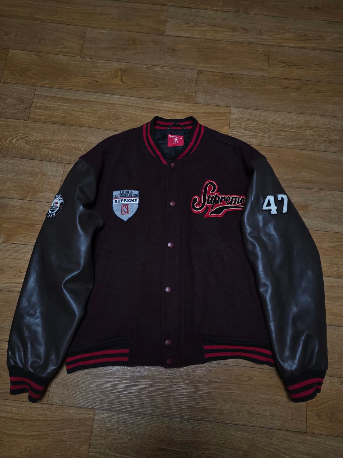 슈프림 90년대 바시티 스타디움 자켓 상품이미지1