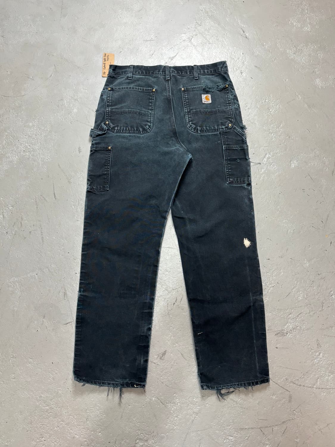 OG USA Made 칼하트 B01 더블니 블랙 칼하트 썩블니 카펜터 상품이미지4