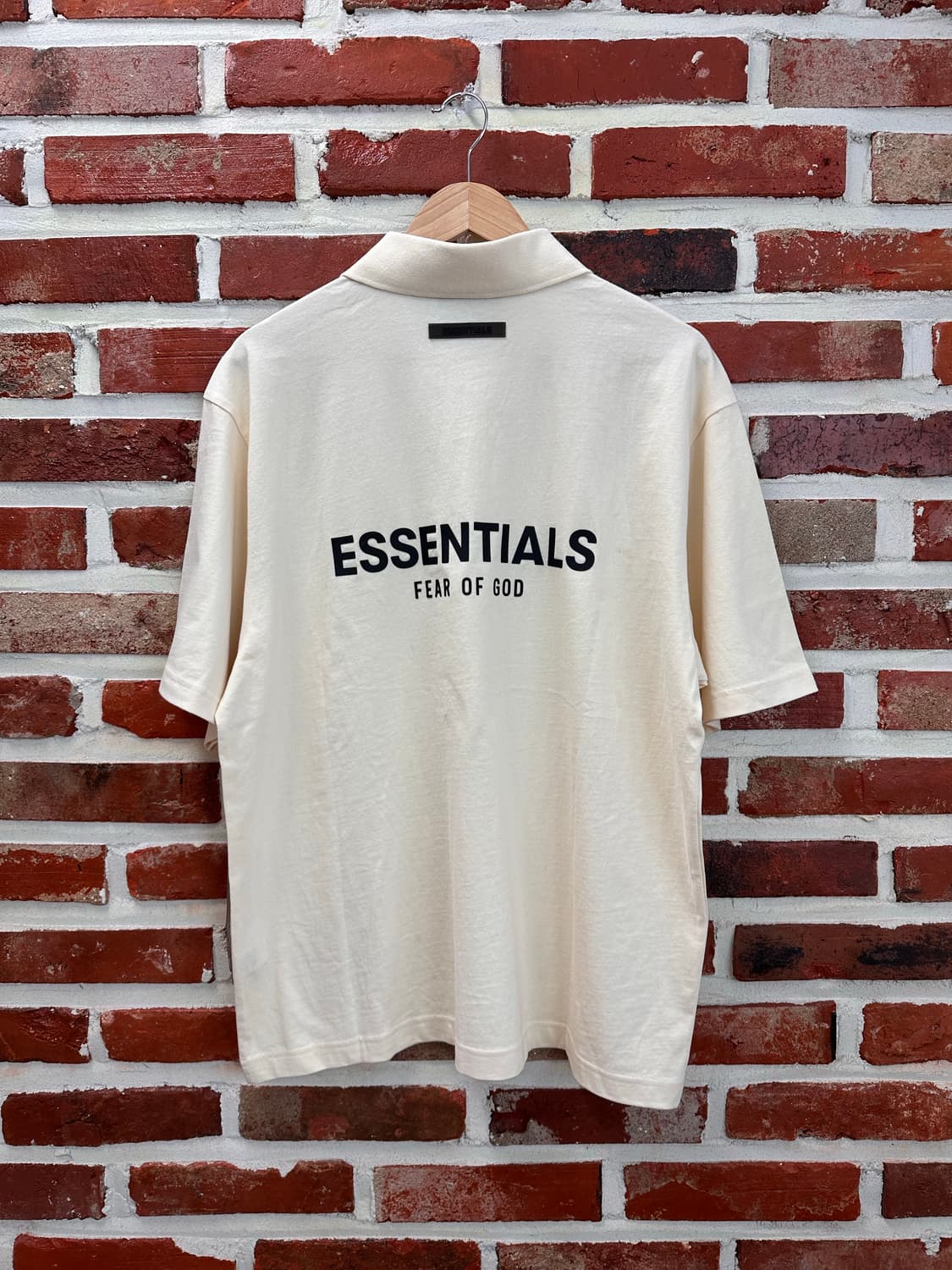 (S)피어오브갓 에센셜 21SS 숏슬리브 폴로 크림 새상품 상품이미지1