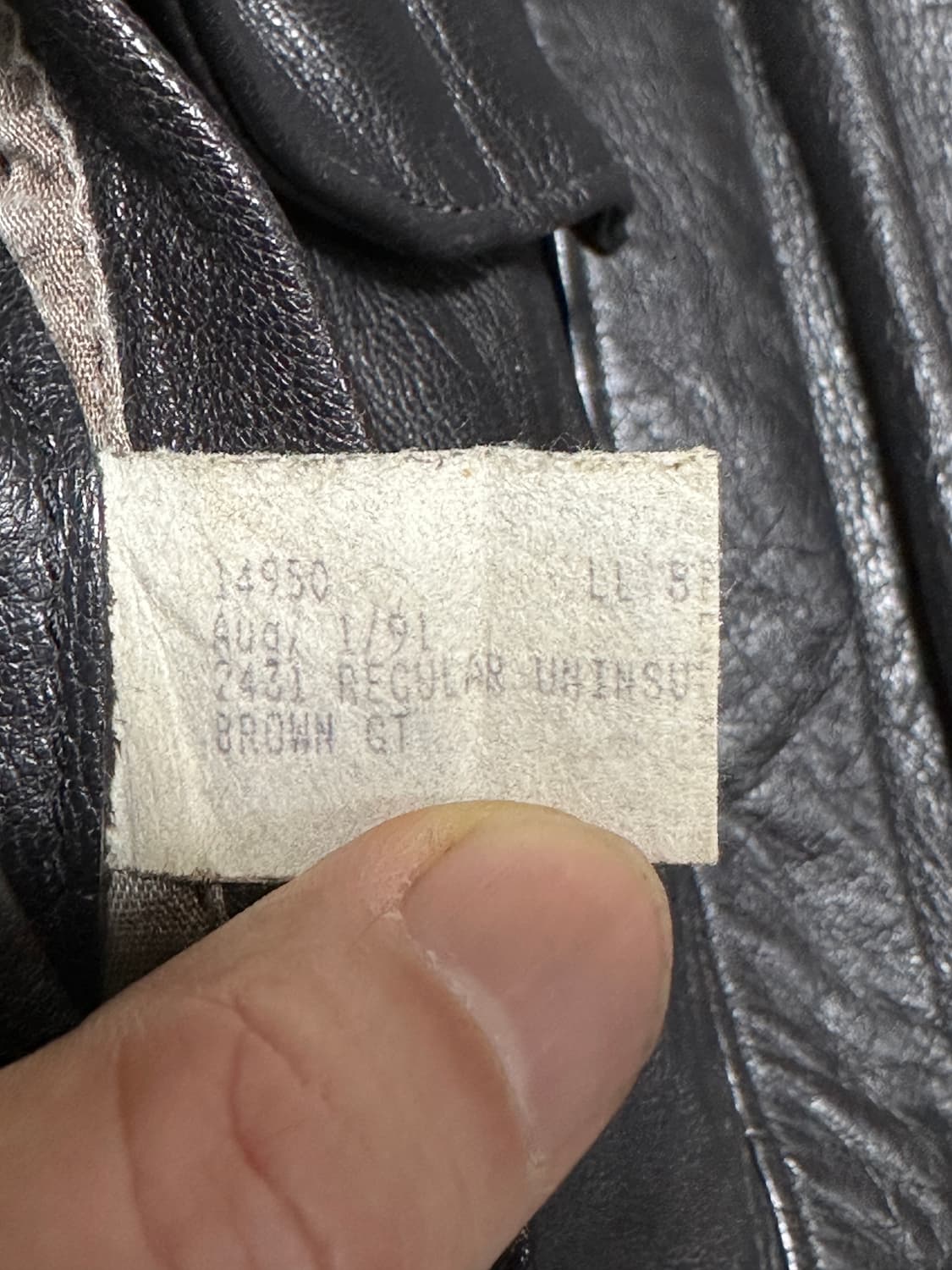 LL Bean 빈티지 A-2 자켓 goat skin 상품이미지8