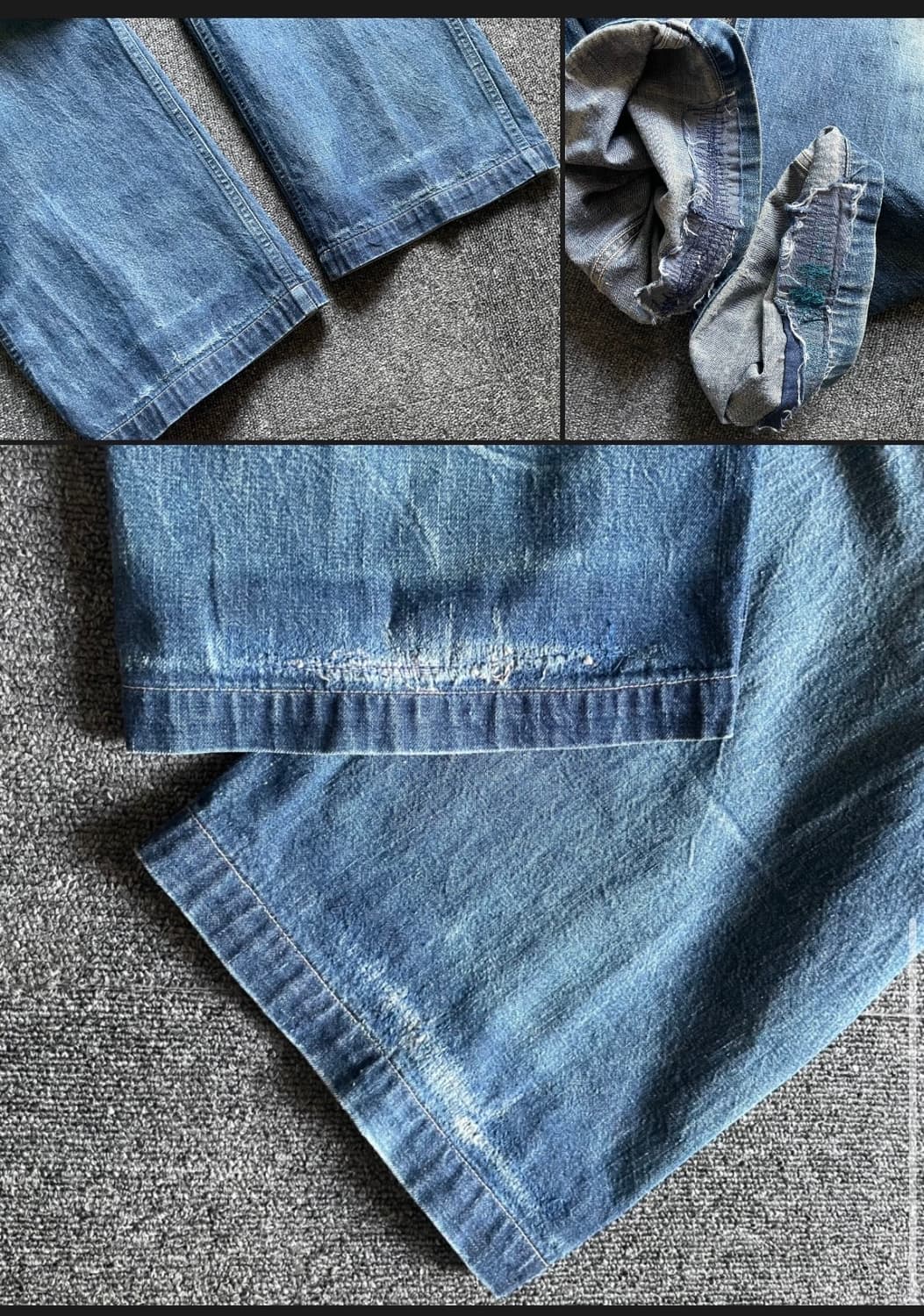 올드 피그벨 데님 밀트라우저 (실사이즈30-31) 상품이미지9