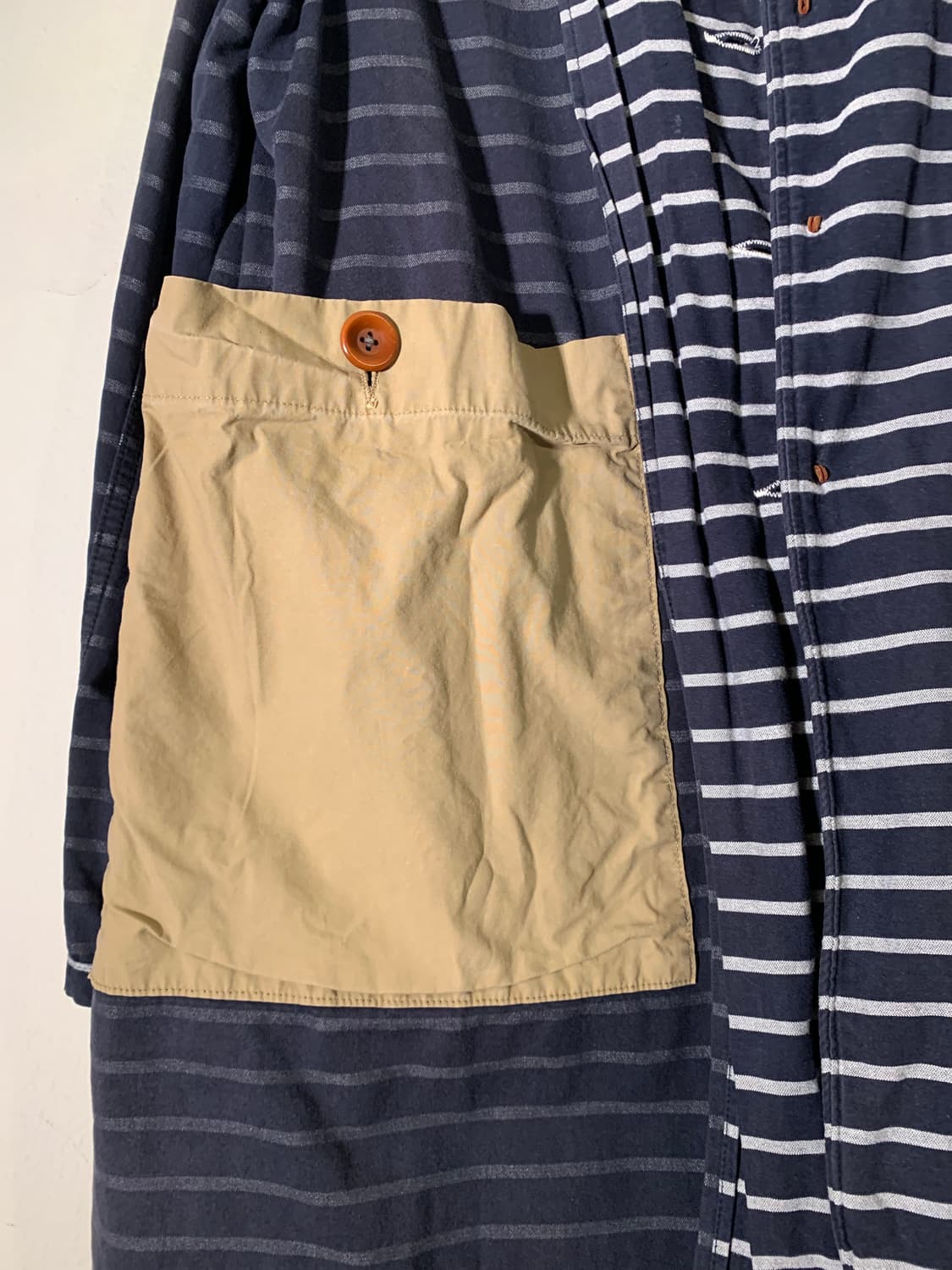 캐피탈 스트라이프 네이비 커버올 자켓 상품이미지4