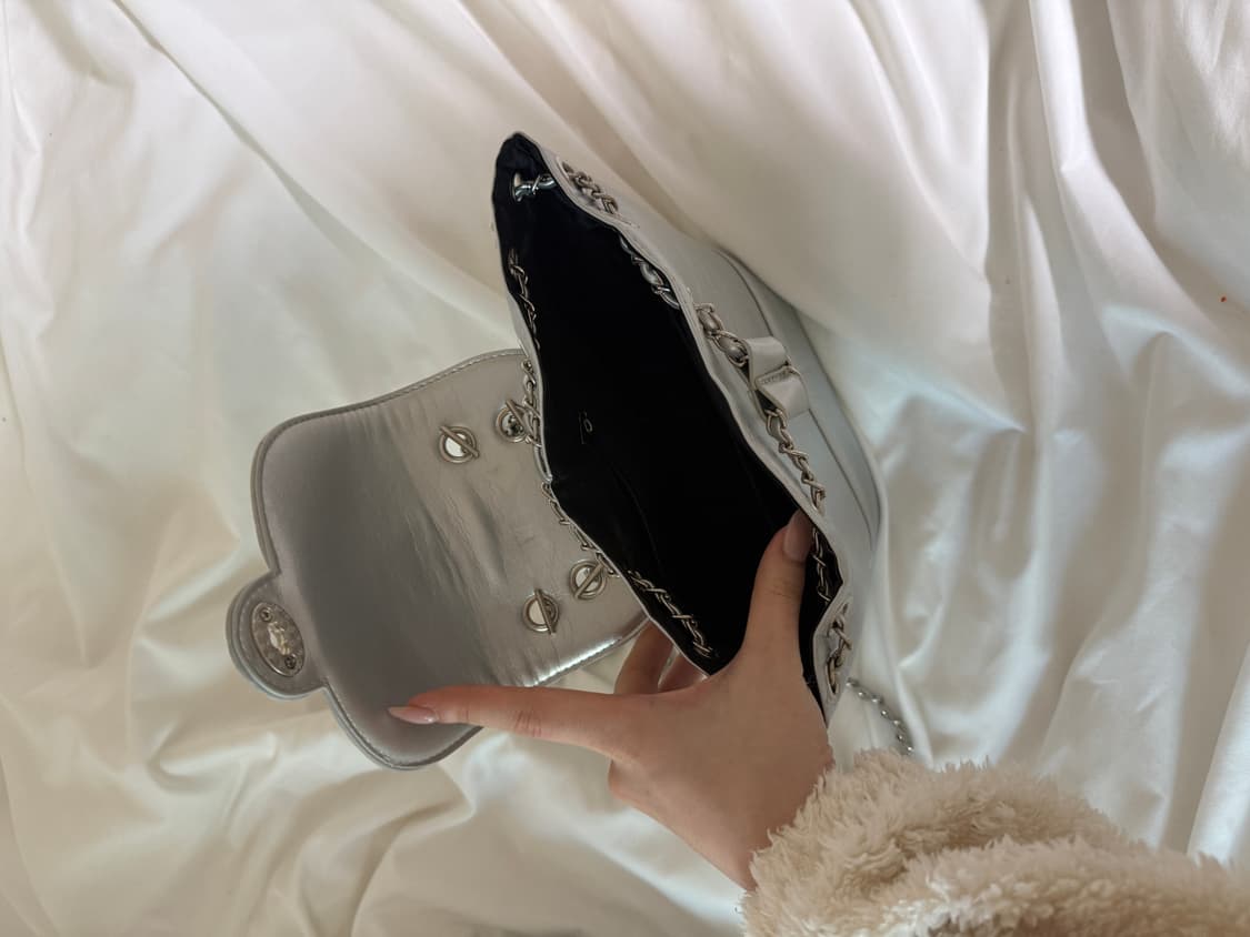 실버 체인 백팩 미니 가방 상품이미지3