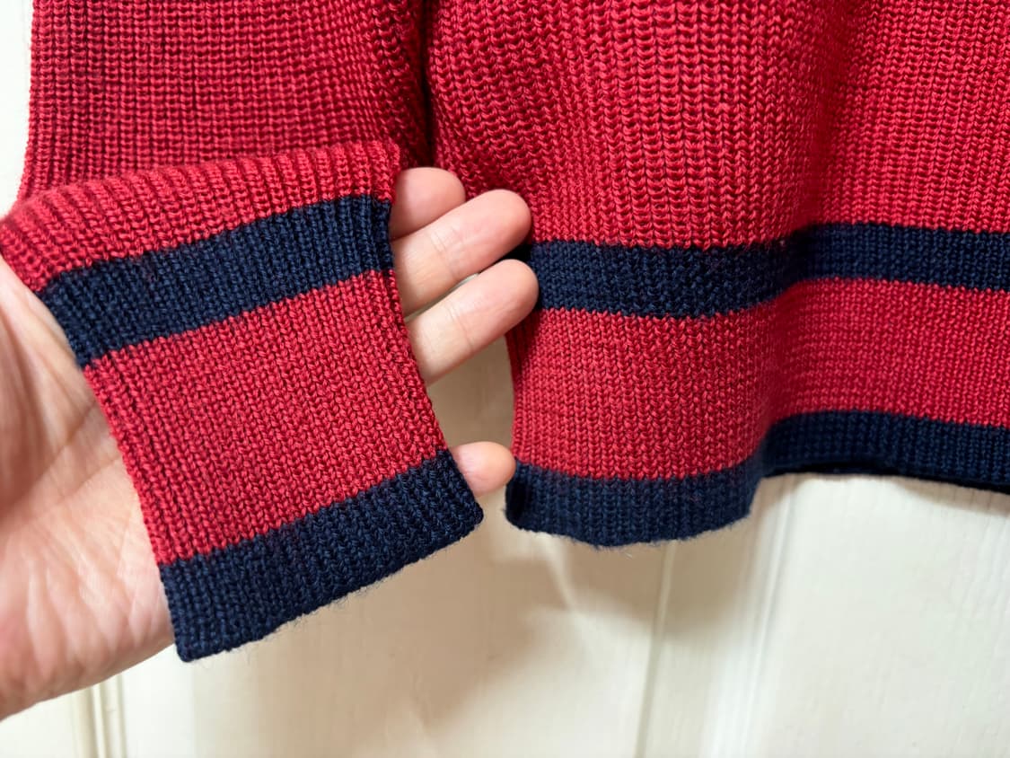 McGREGOR 올드 맥그리거 성조기 울 니트 라지 상품이미지4