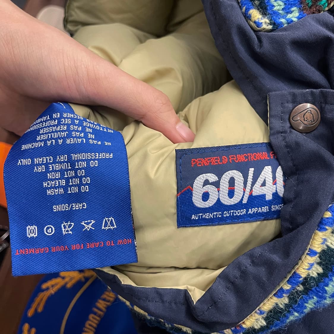 펜필드X제이미슨 페어 아일 울 다운 조끼 패딩 상품이미지8