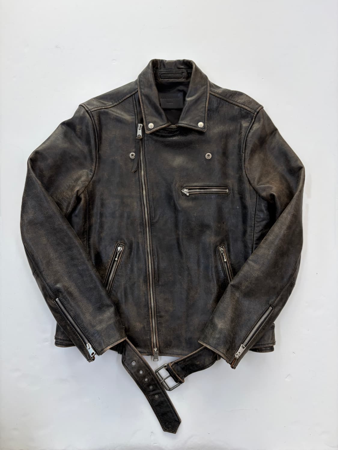 All Saints 레더 바이크 자켓 상품이미지4