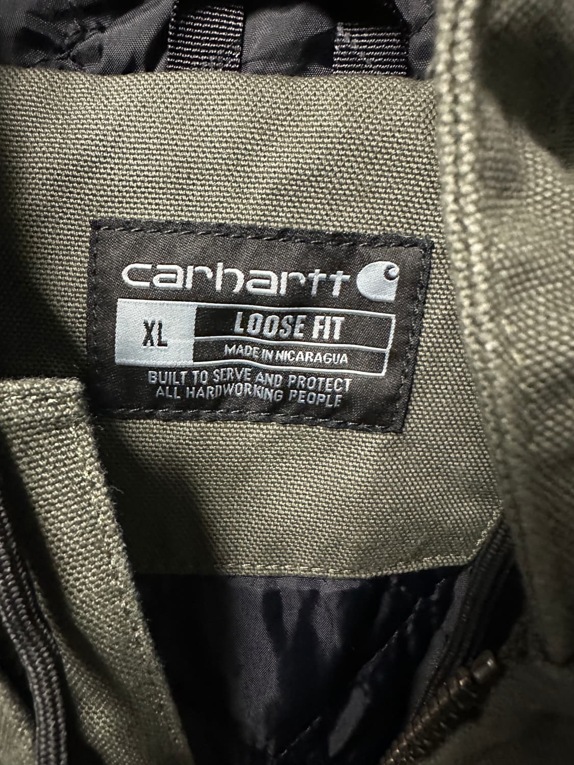 칼하트 액티브 자켓 J130 모스 XL 새상품 상품이미지2