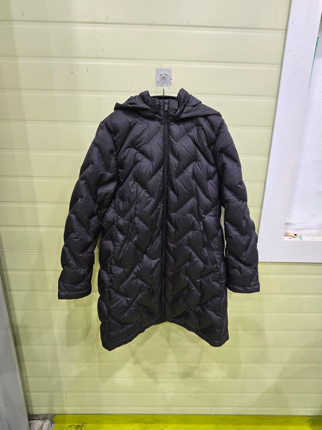 블랙 롱 패딩 점퍼 후드 스타일 상품이미지9