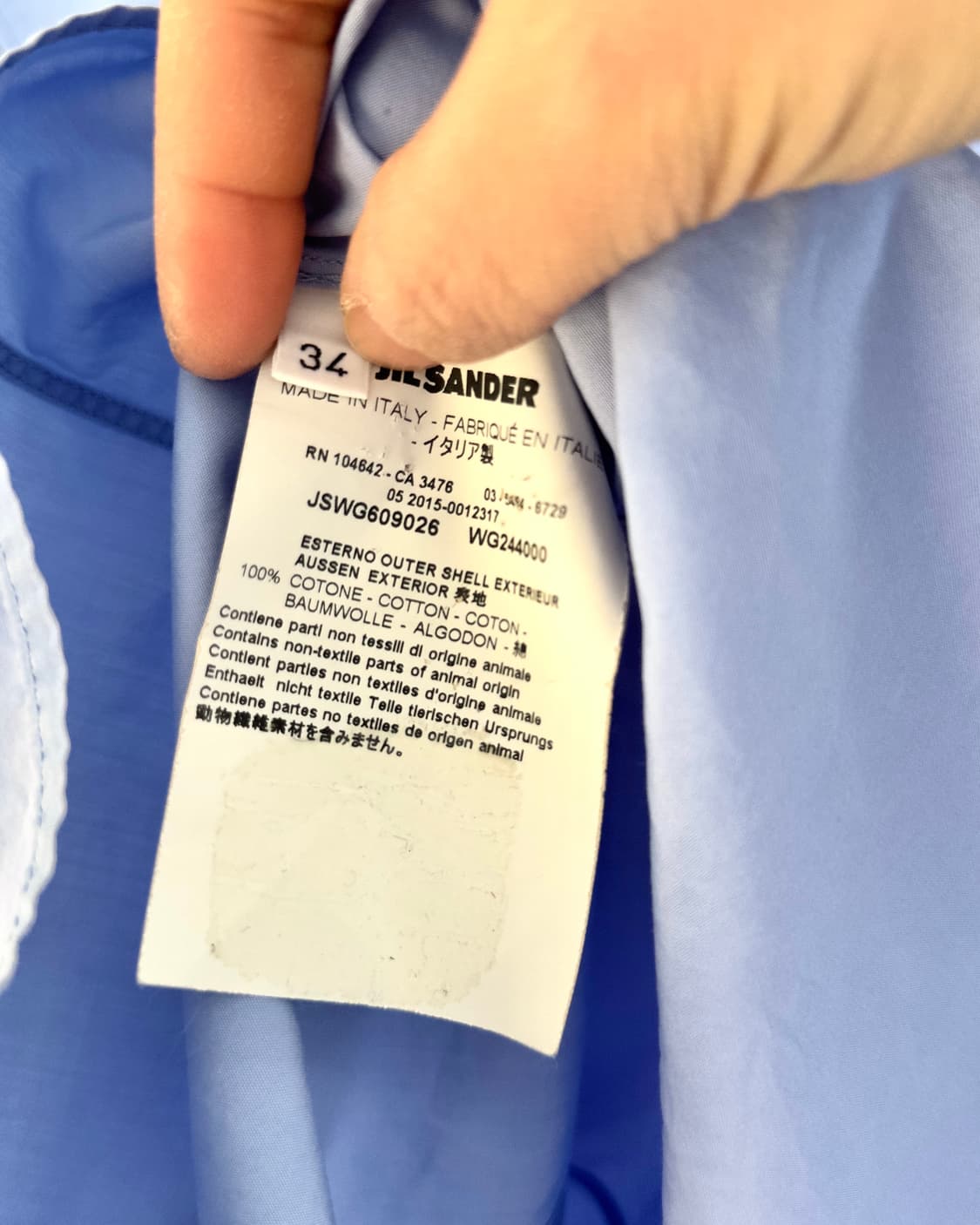 [JILSANDER] skyblue cotton shirts 상품이미지9