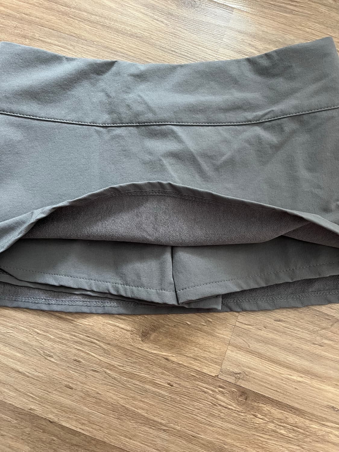 클라따 로우 마이크로 미니 스커트 치마바지 그레이 상품이미지4