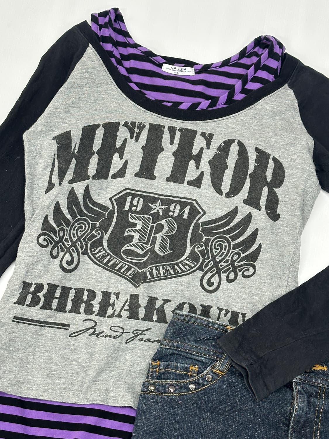 💜나나깔 펑크 팝갸루 코디세트💜 데빌 레이어드 보헤미안 락시크  상품이미지4