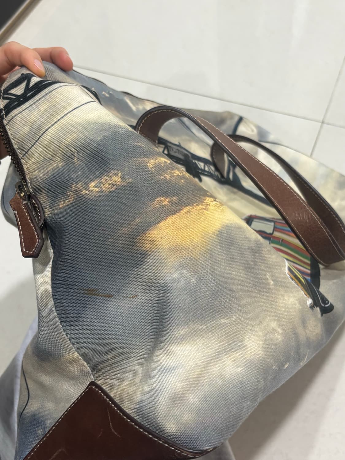 폴스미스 멀티 스트라이프 프린팅 보스턴백 상품이미지4