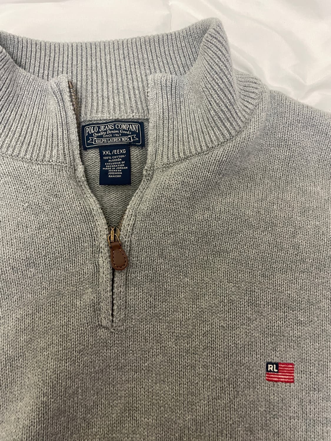 폴로 진스 하프짚업 니트 상품이미지1