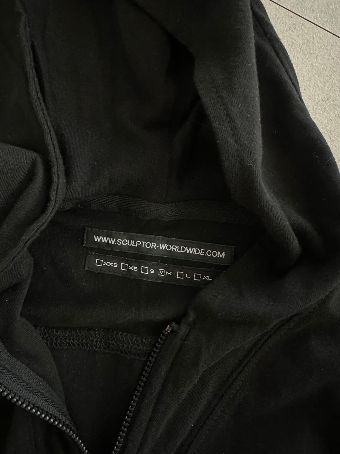 sculptor solid zip-up hoodie 상품이미지5