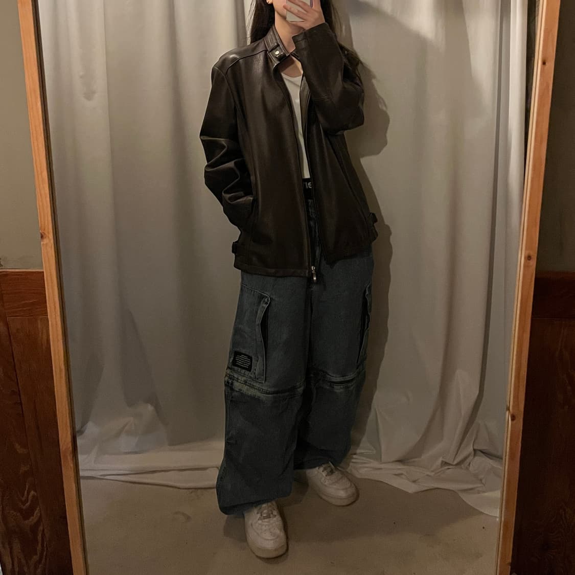 DAYSON 양가죽 자켓 브라운 상품이미지4