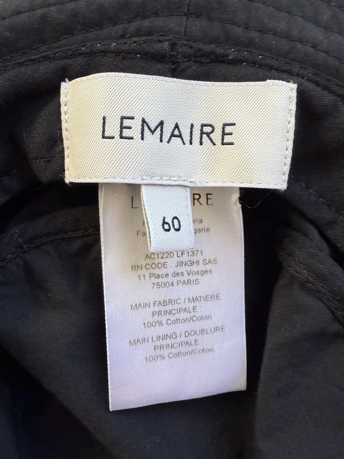 르메르 버킷햇 블랙 LEMAIRE 모자 상품이미지7