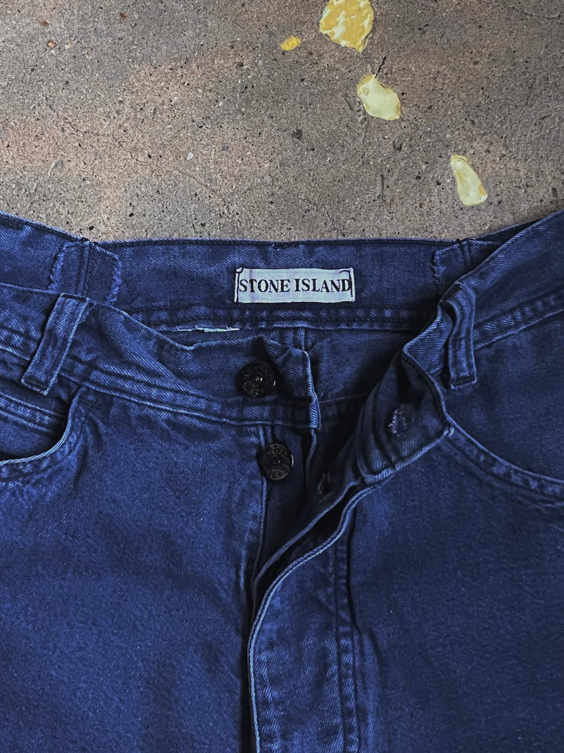 [28]80s 스톤아일랜드 아카이브 그린 엣지드 패치 데님 상품이미지4