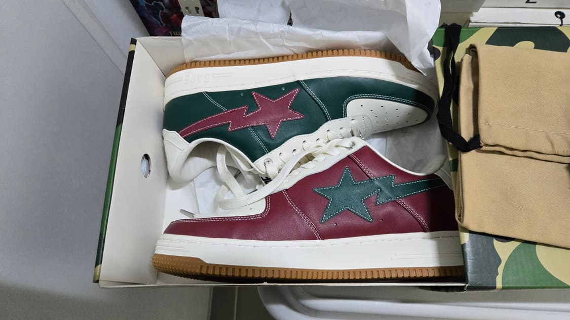 베이프 X 엔드 베이프스타 그린 레드 290사이즈 상품이미지2