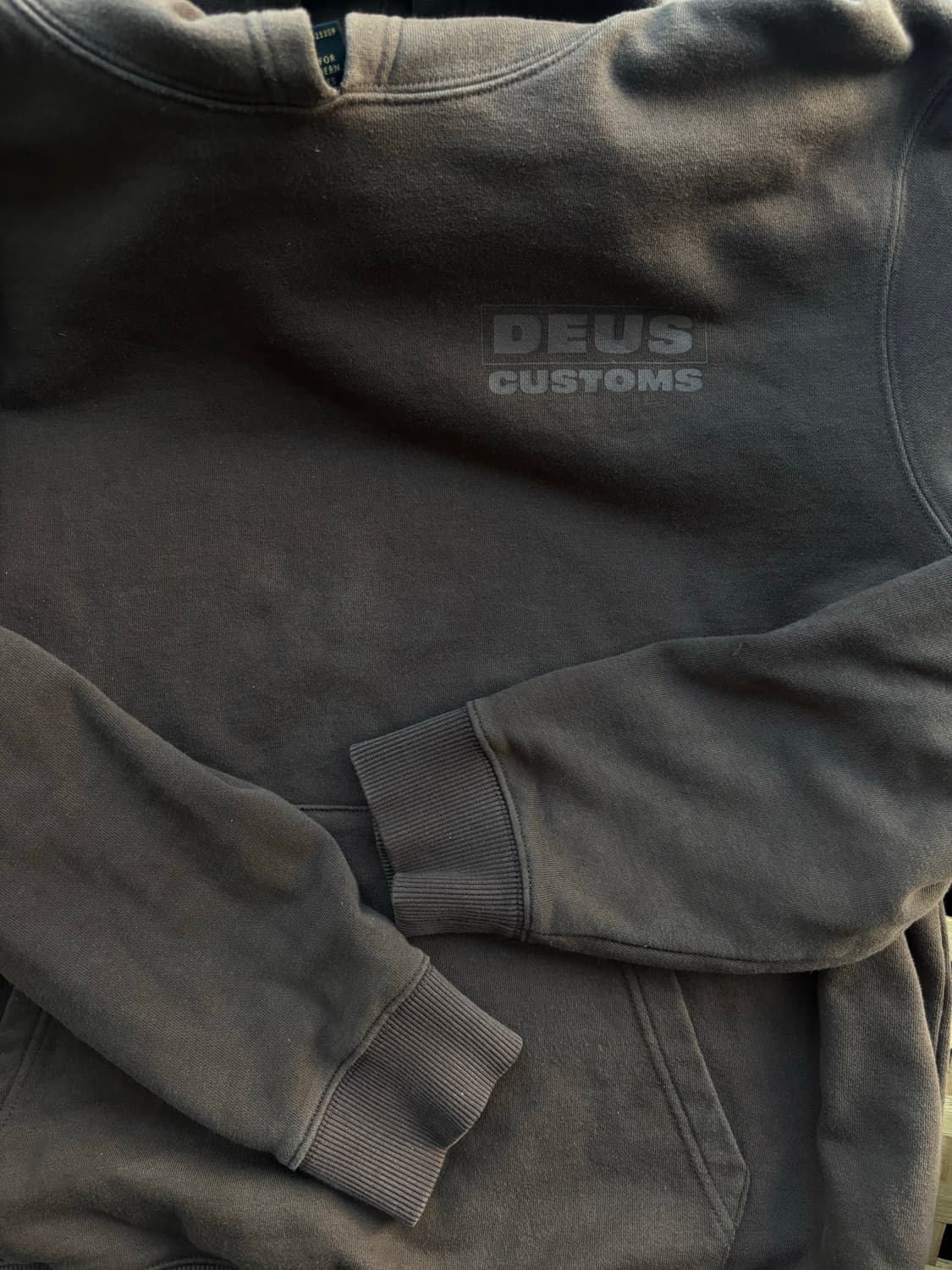 데우스 브라운 바이크 후드티 상품이미지3