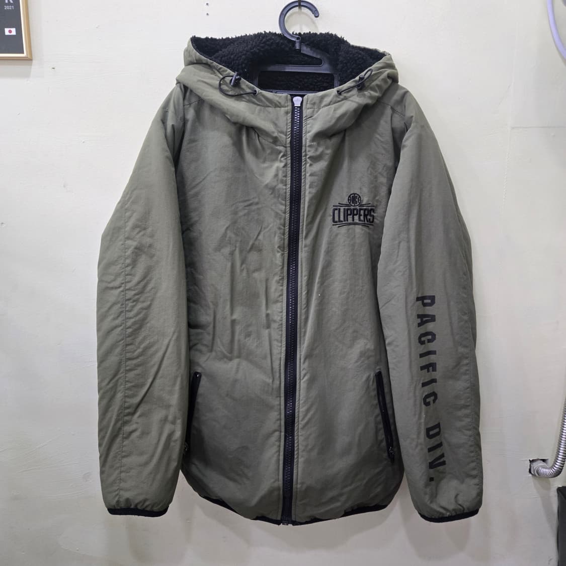 NBA LA 클리퍼스 양면 후리스 패딩 자켓 상품이미지4
