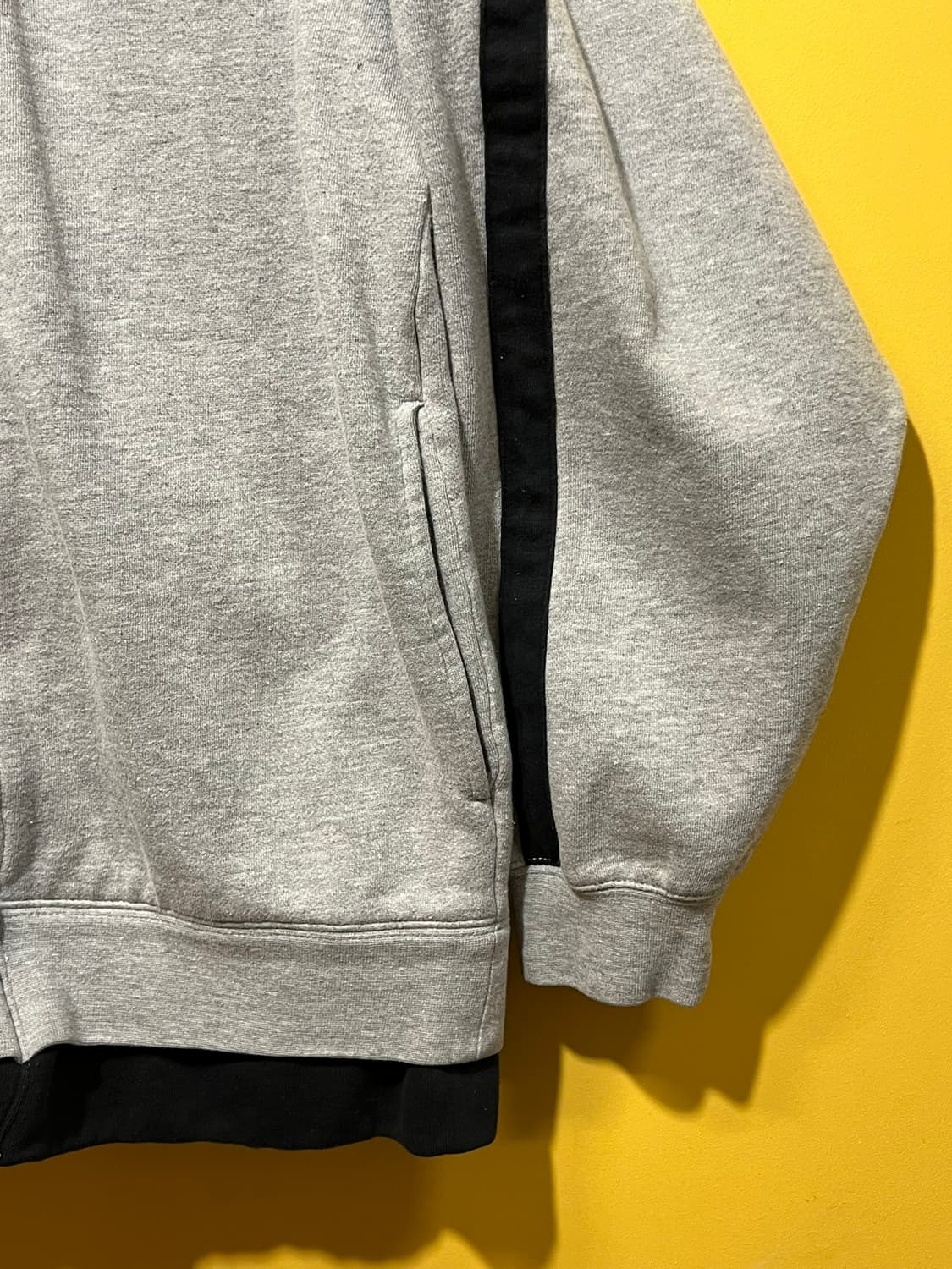 10s [L] 할리데이비슨 후디 레이어드 배색 집업 후드티 상품이미지5