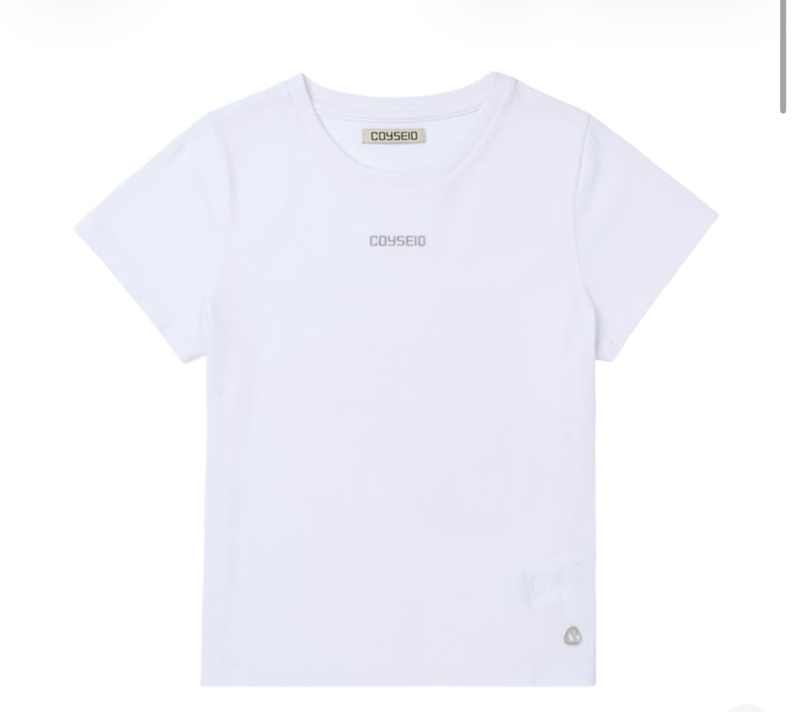 코이세이오 미니 로고 티셔츠 화이트  상품이미지1