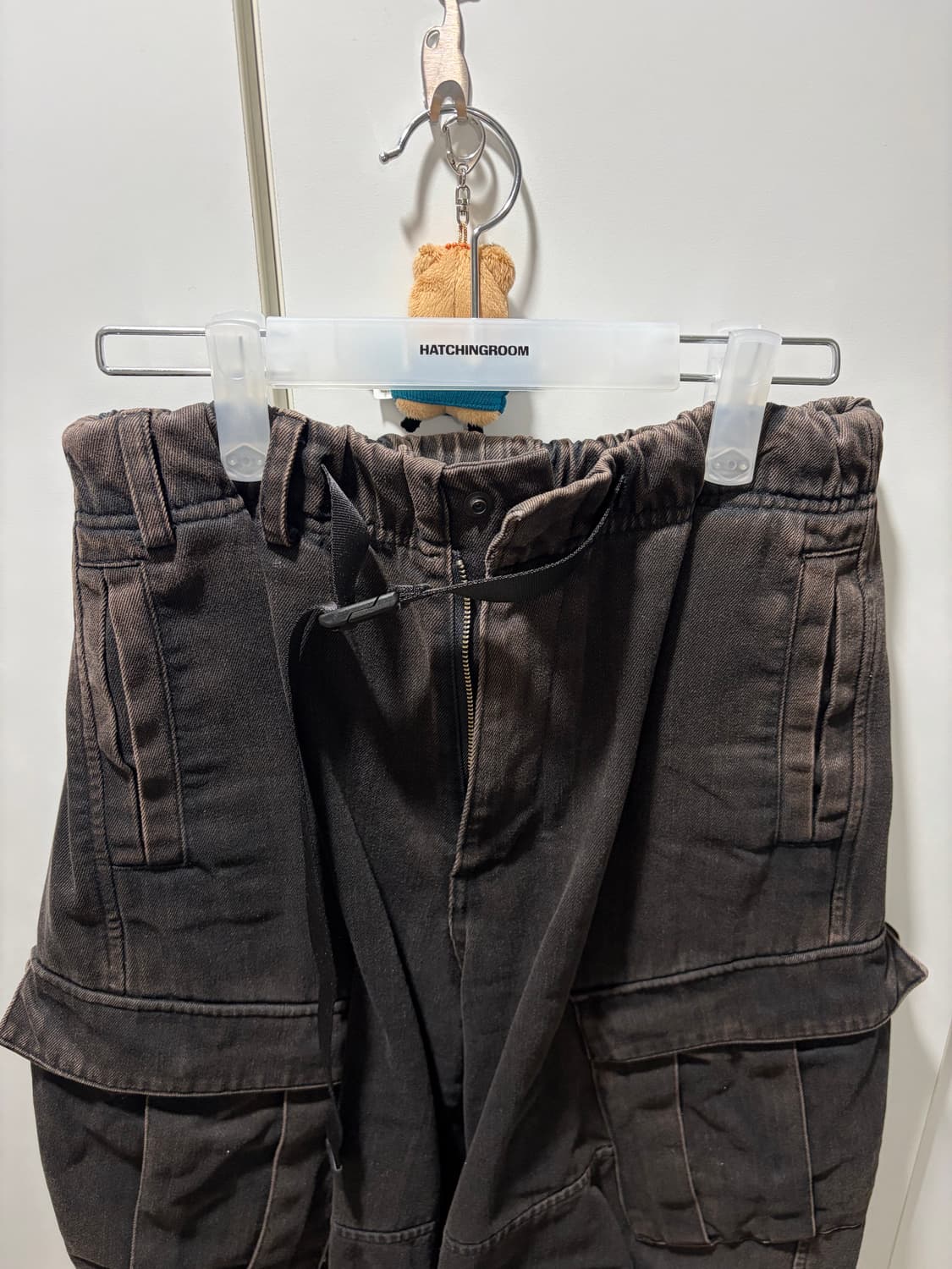 해칭룸 밀팬츠 워시드블랙 2사이즈 상품이미지1