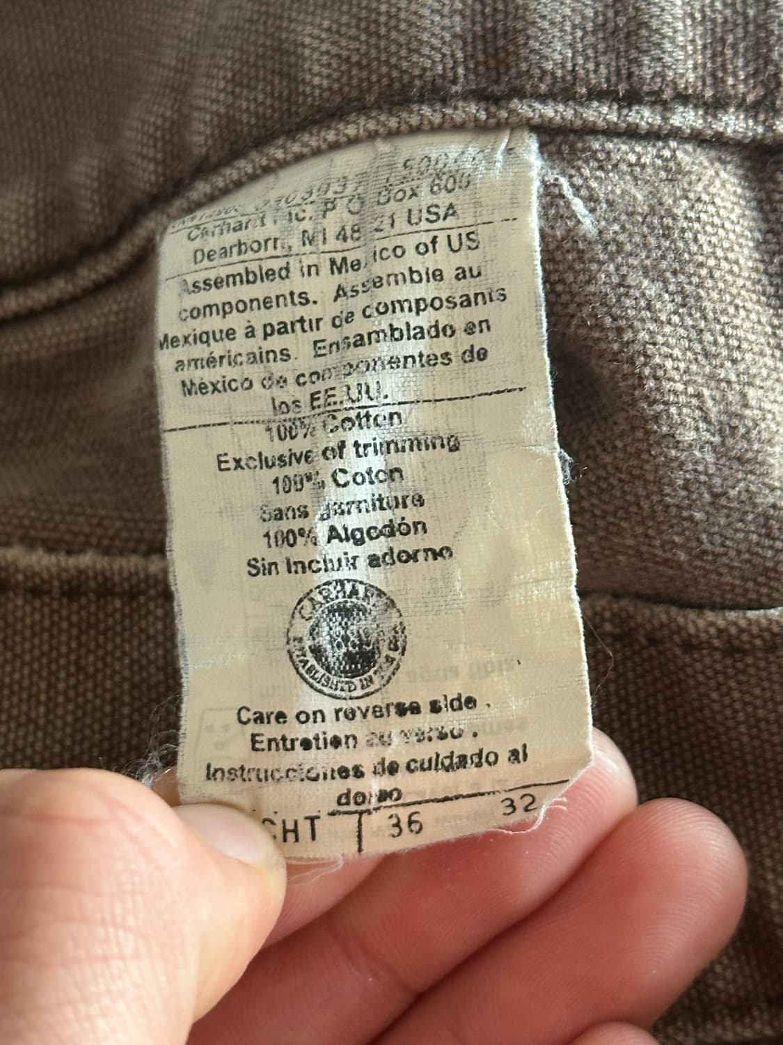 빈티지 칼하트 카펜터 36 32 USA 상품이미지4