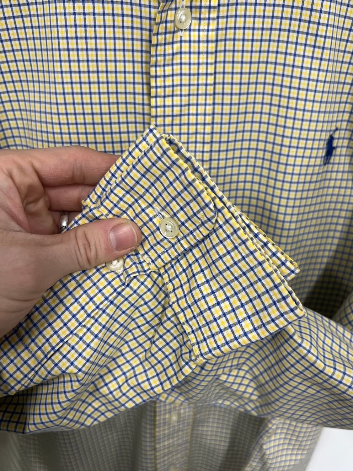 폴로 랄프로렌 커스텀핏 오버핏 체크 셔츠 상품이미지5