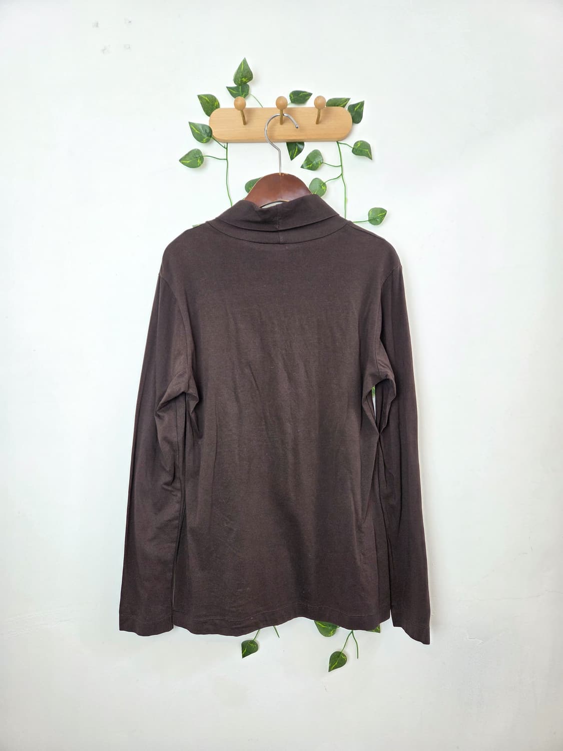 초코 브라운 목폴라 슬리브 상품이미지4