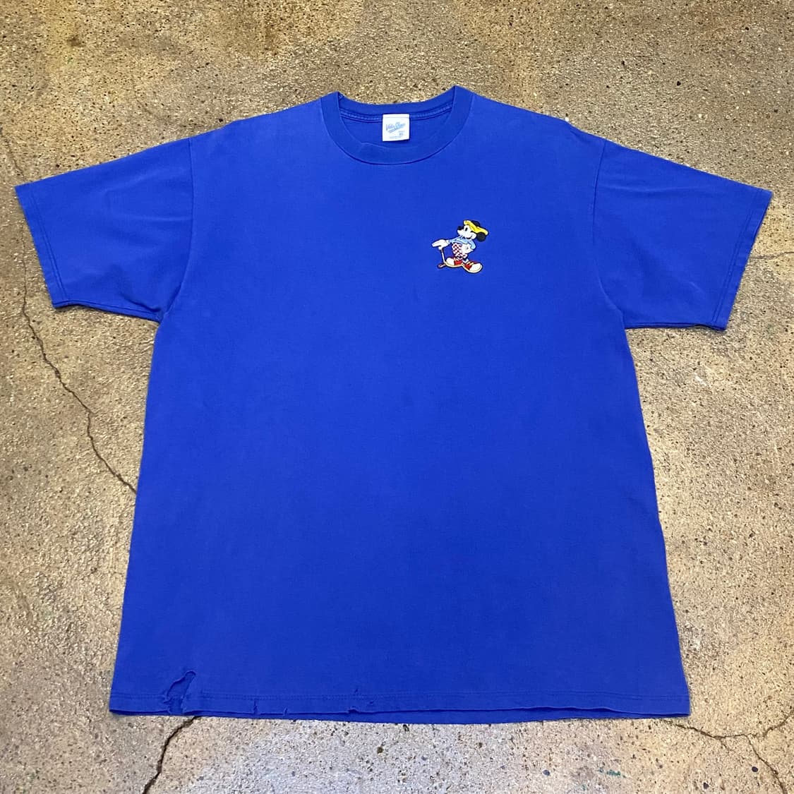 90s Made in USA 미국 빈티지 디즈니 미키마우스 골프 반팔티 상품이미지4