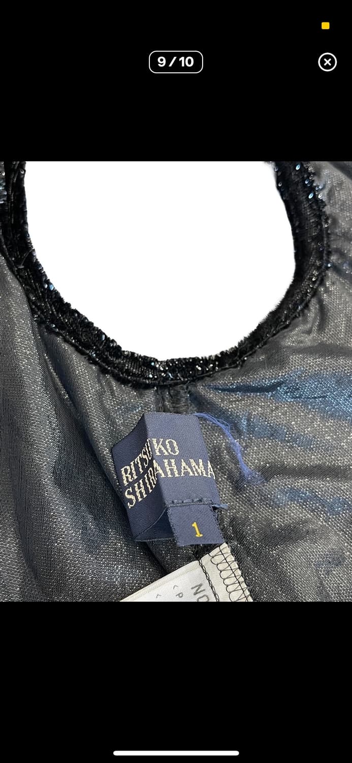 리츠코 시라하마 벨벳 비대칭 버튼 가디건 탑 상품이미지6