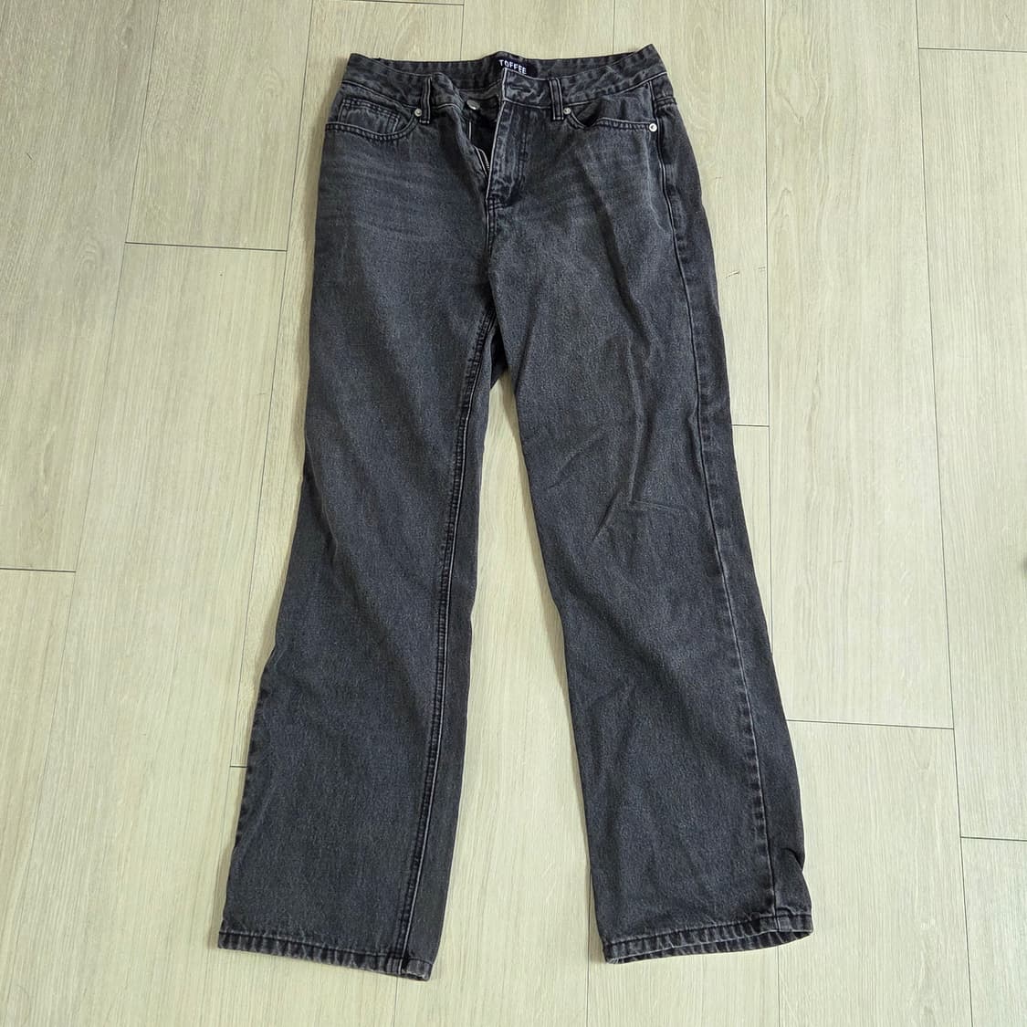 와이드 데님 팬츠 m (deep grey) 상품이미지1
