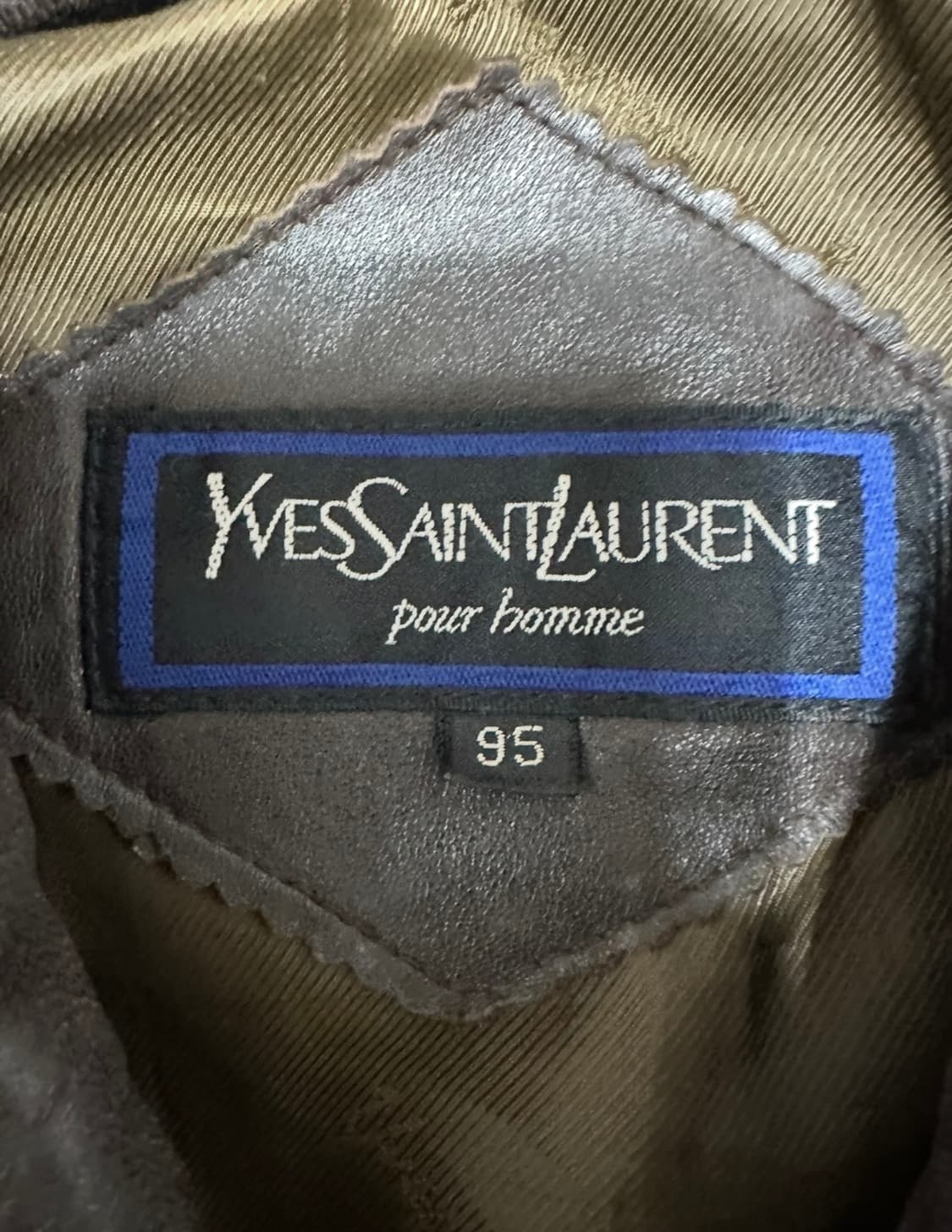 YSL 입생로랑 양가죽 봄버 블루종 자켓 상품이미지8
