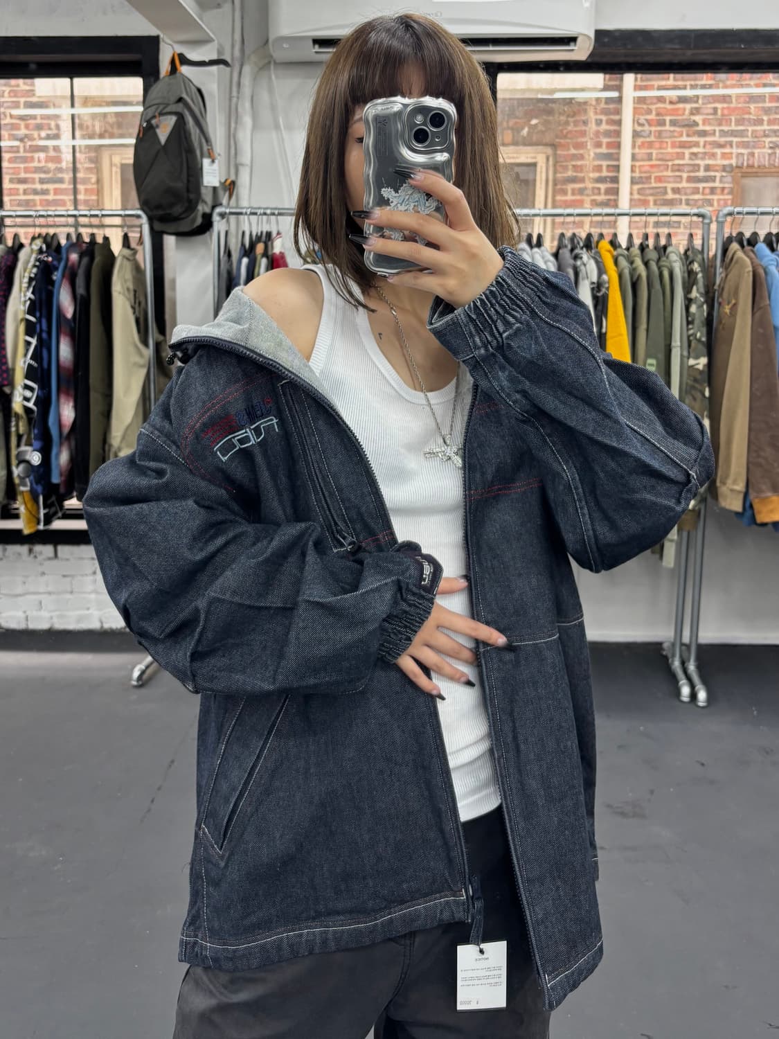 FUBU 푸부 빅로고 데님 자켓 상품이미지1