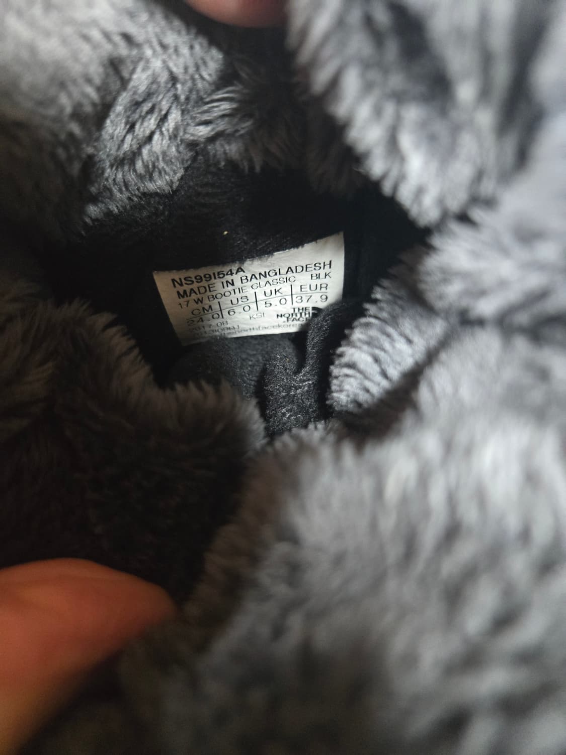 노스페이스 다운 방한부츠  블랙240mm 상품이미지8