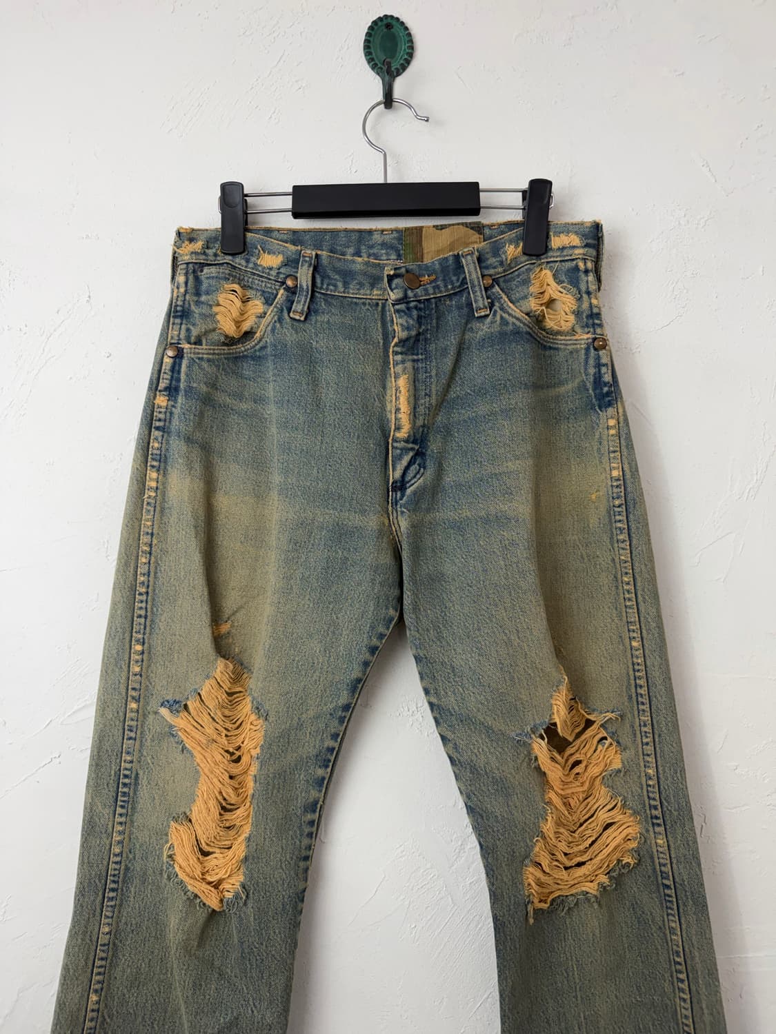 빈티지 랭글러 카모 리메이크 진 상품이미지4