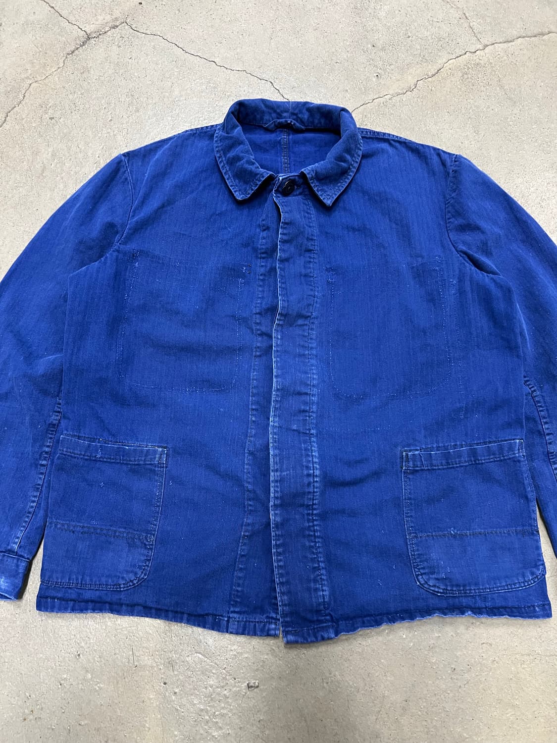 FADED BLUE VINTAGE HBT 헤링본트윌코튼 프렌치워크자켓 상품이미지3
