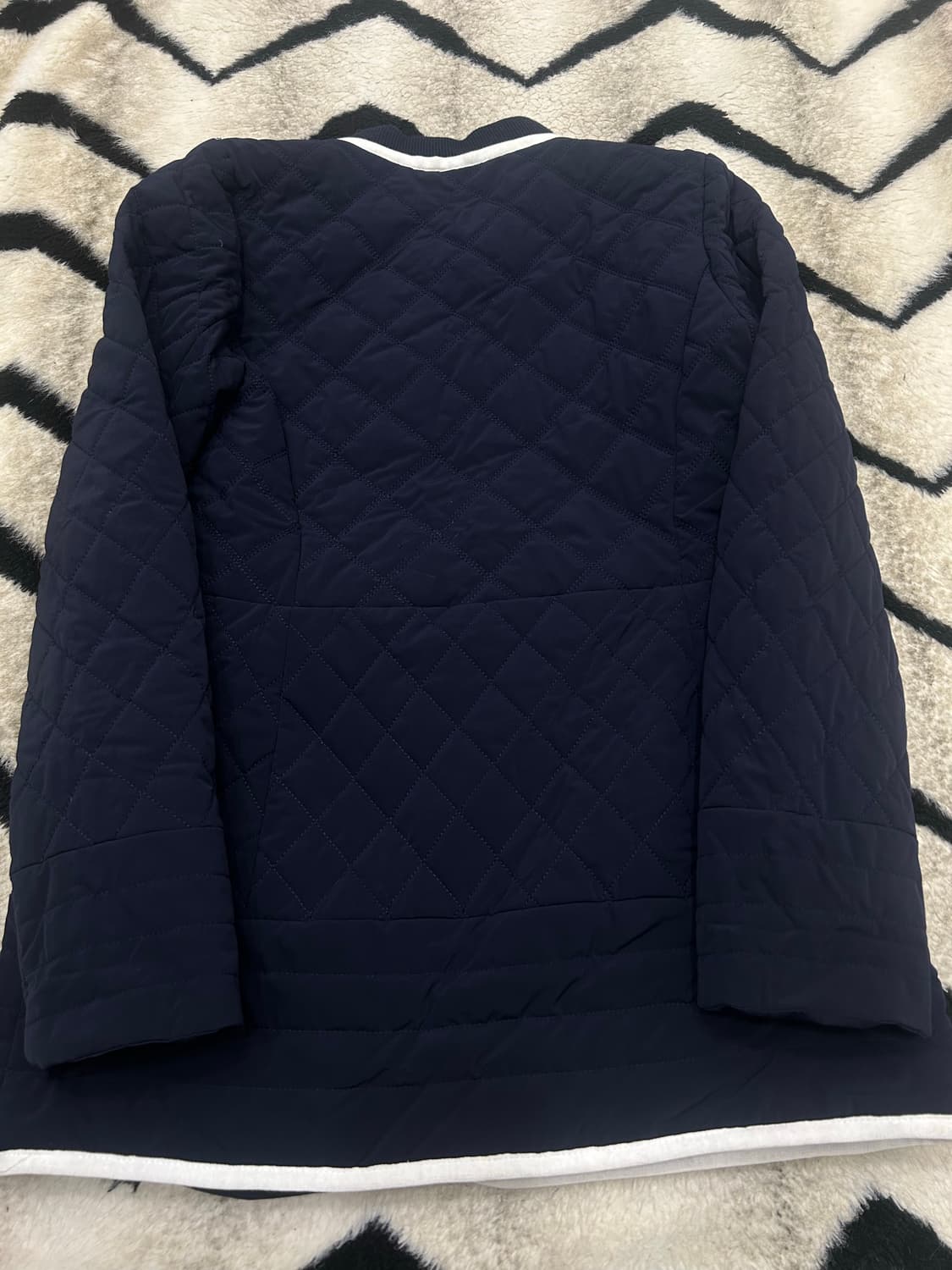 [M]캘러웨이 골프 심플 롱 퀄팅 자켓/네이비 상품이미지5