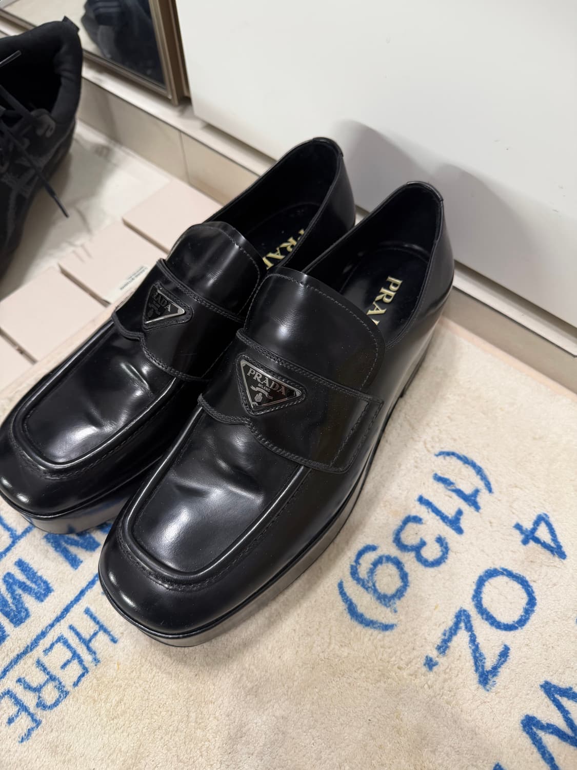 Prada Triangle Logo Loafers  상품이미지2
