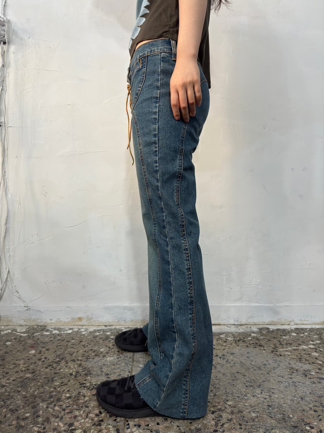 eyelet denim pants 상품이미지4