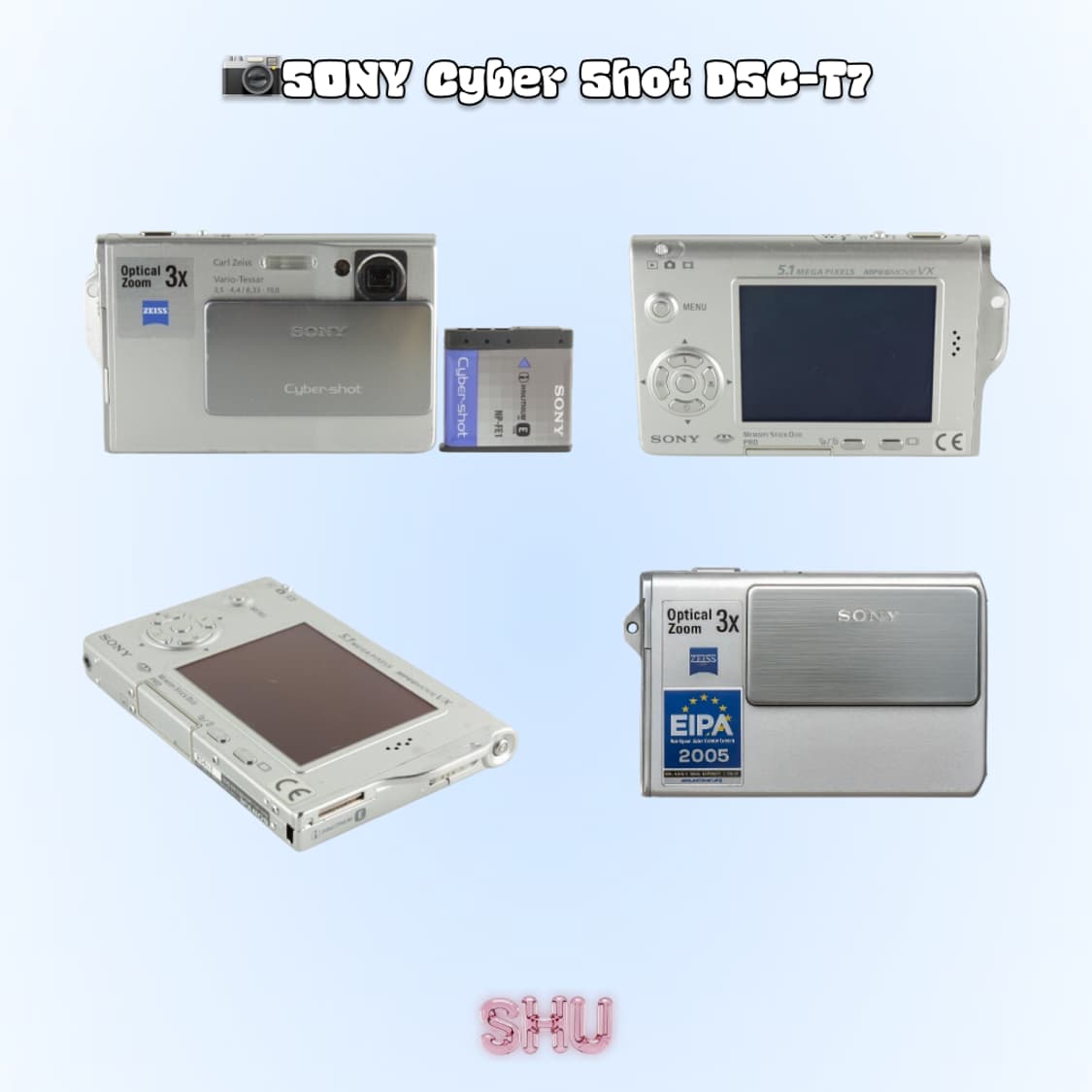 소니 사이버샷 DSC-T7 컴팩트 미니 디카 실버 상품이미지4