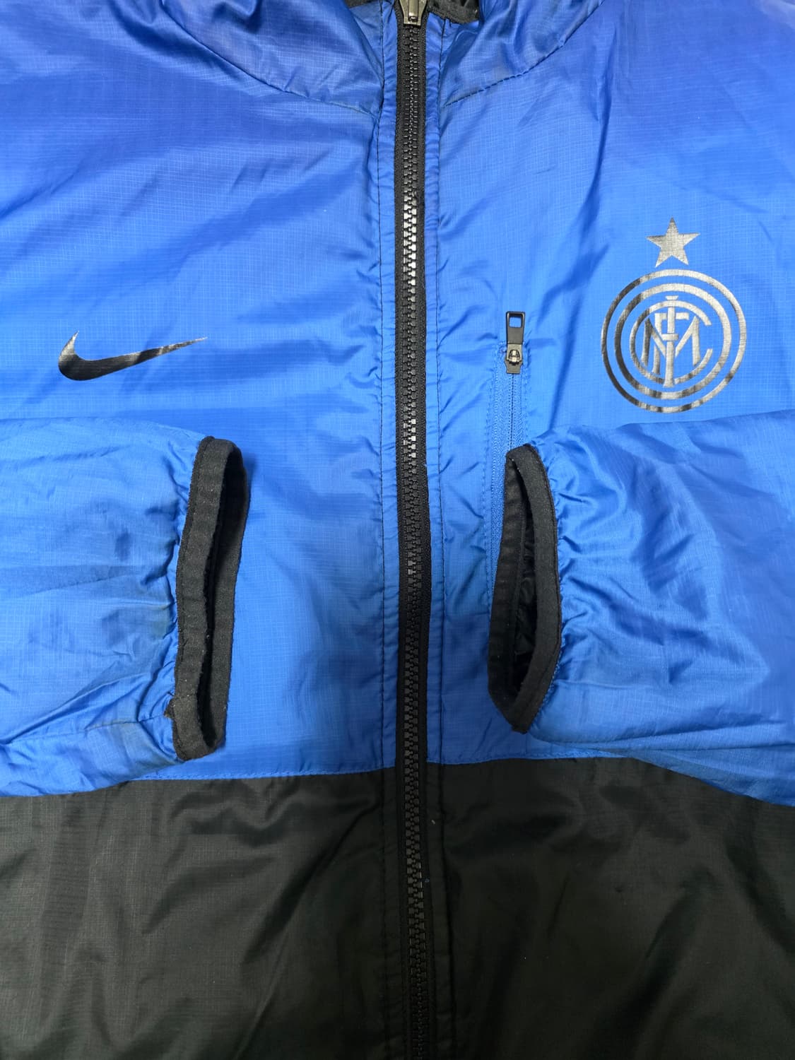 나이키 인터밀란 양면 경량 후디패딩 XL (실측 69/58) 블랙블루 상품이미지7