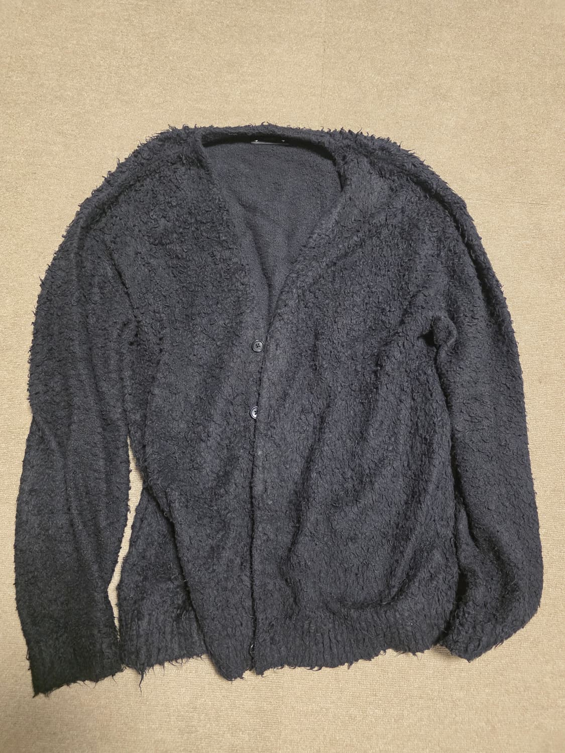 [2] 마인데님 쉐기 모헤어 니트 가디건 상품이미지3